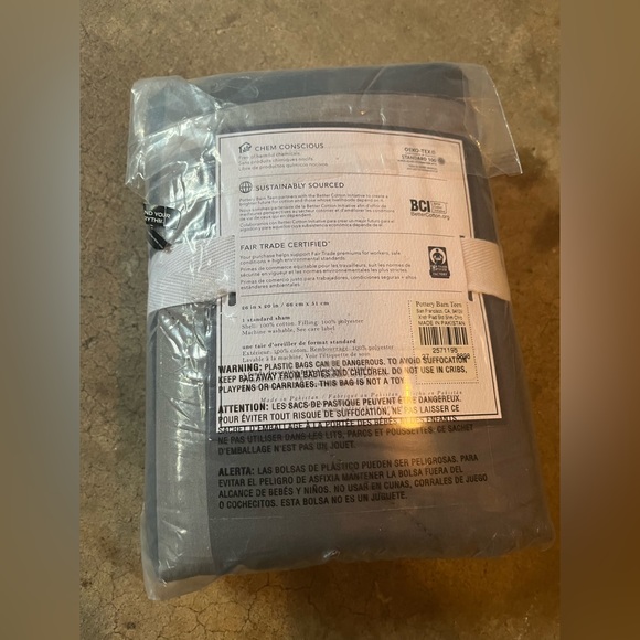 NWT PotteryBarn Xander Plaid Sham Set of 2 - Picture 3 of 5